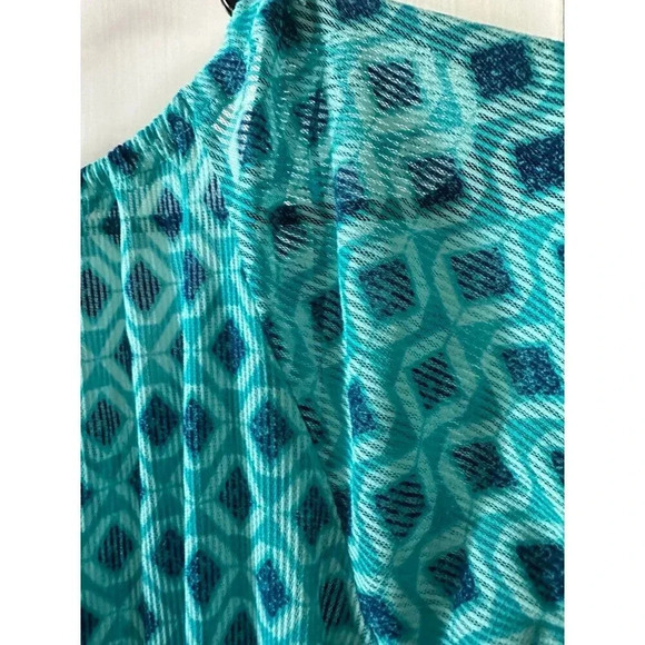 Jacyln Smith blouse women’s size small blue top - Picture 7 of 7